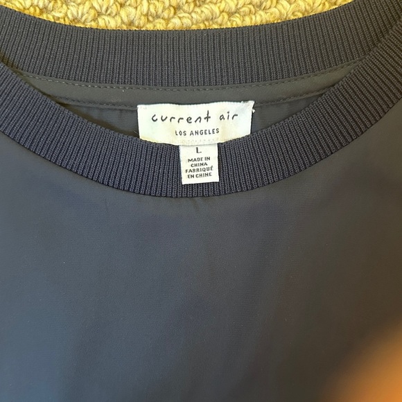 Current Air Midnight Blue Ruffle Sleeve Top - Picture 2 of 4